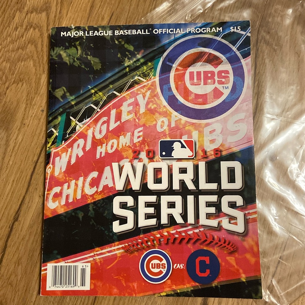 Cubs 2016 World Series Baseball Program Official MLB NEW! 257 Pages